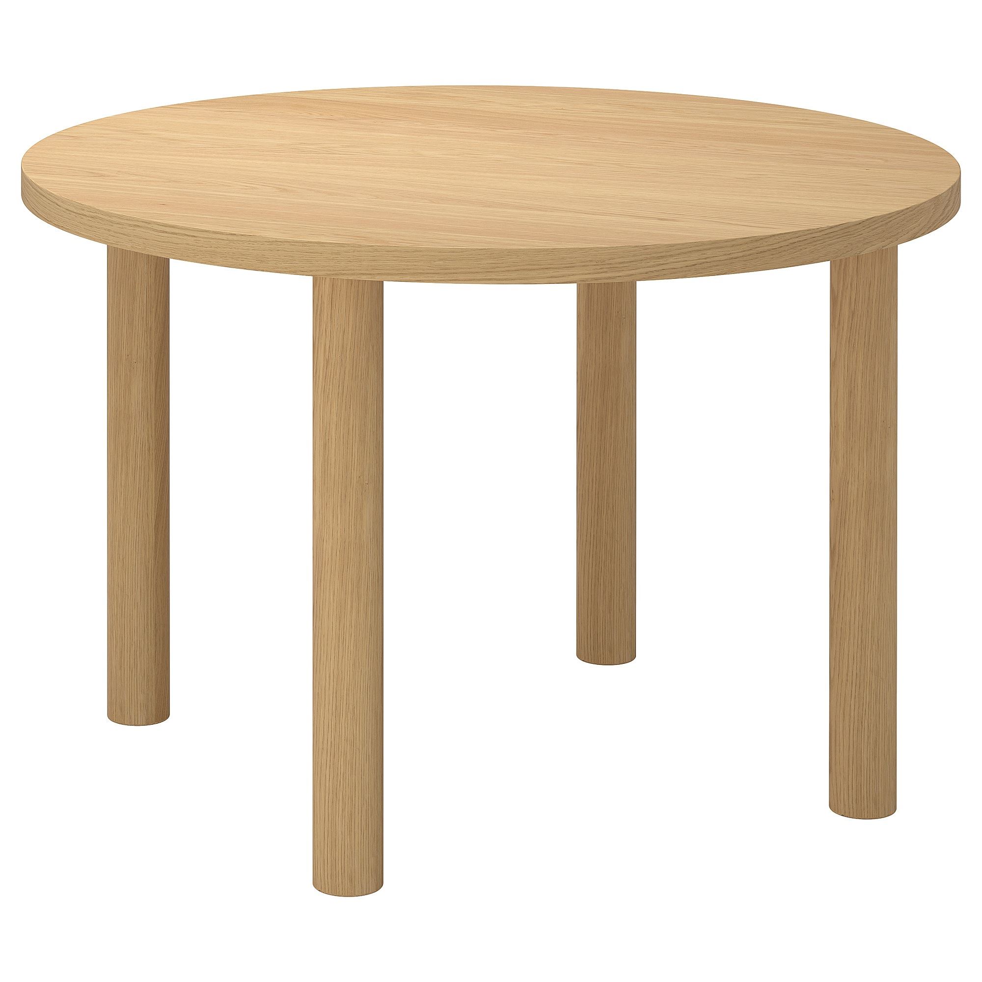 STOCKHOLM 2025 oak veneer seats 4 round dining table - 49579985 | IKEA