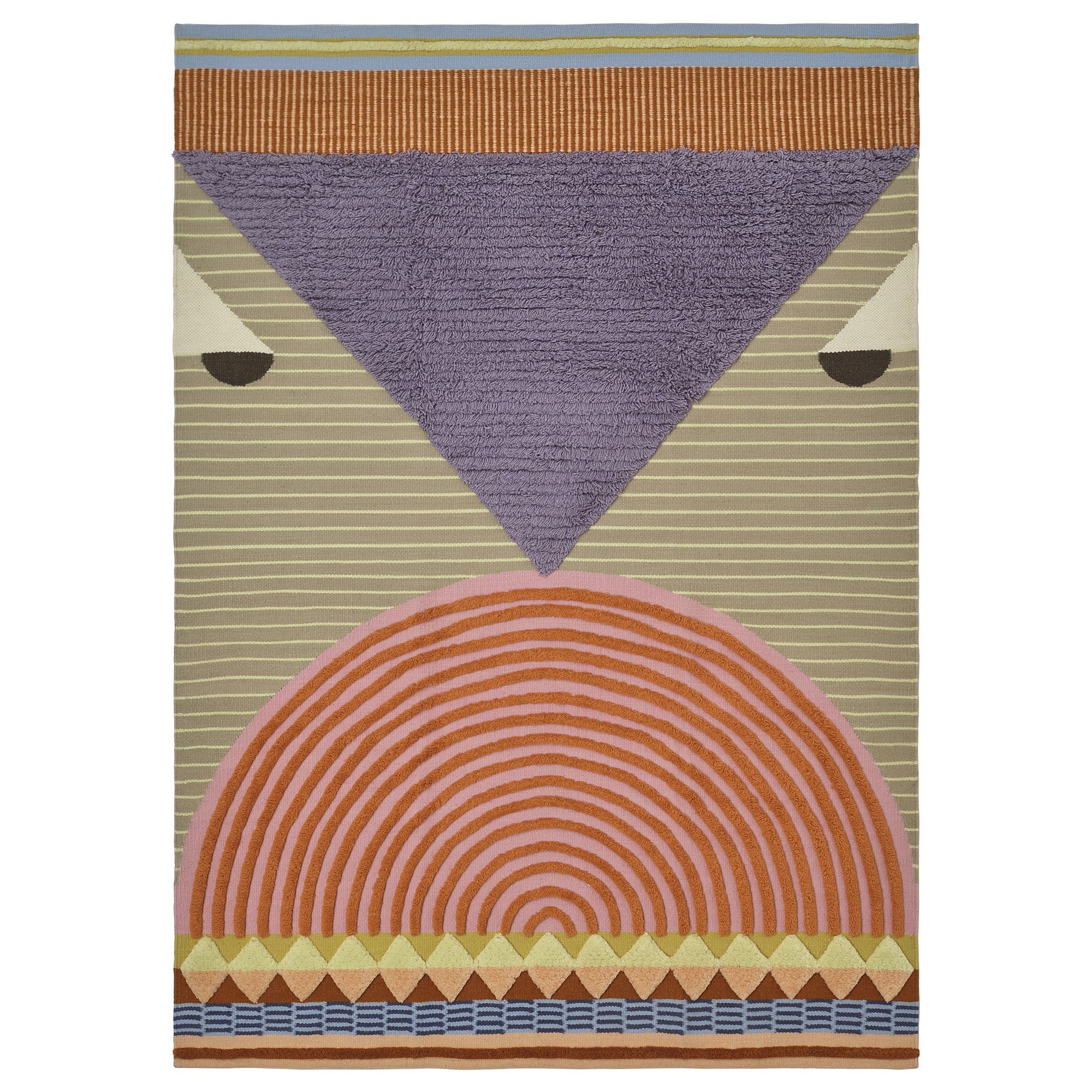 OMMJANGE multicolour 140x200 cm large rug - 80594648 | IKEA