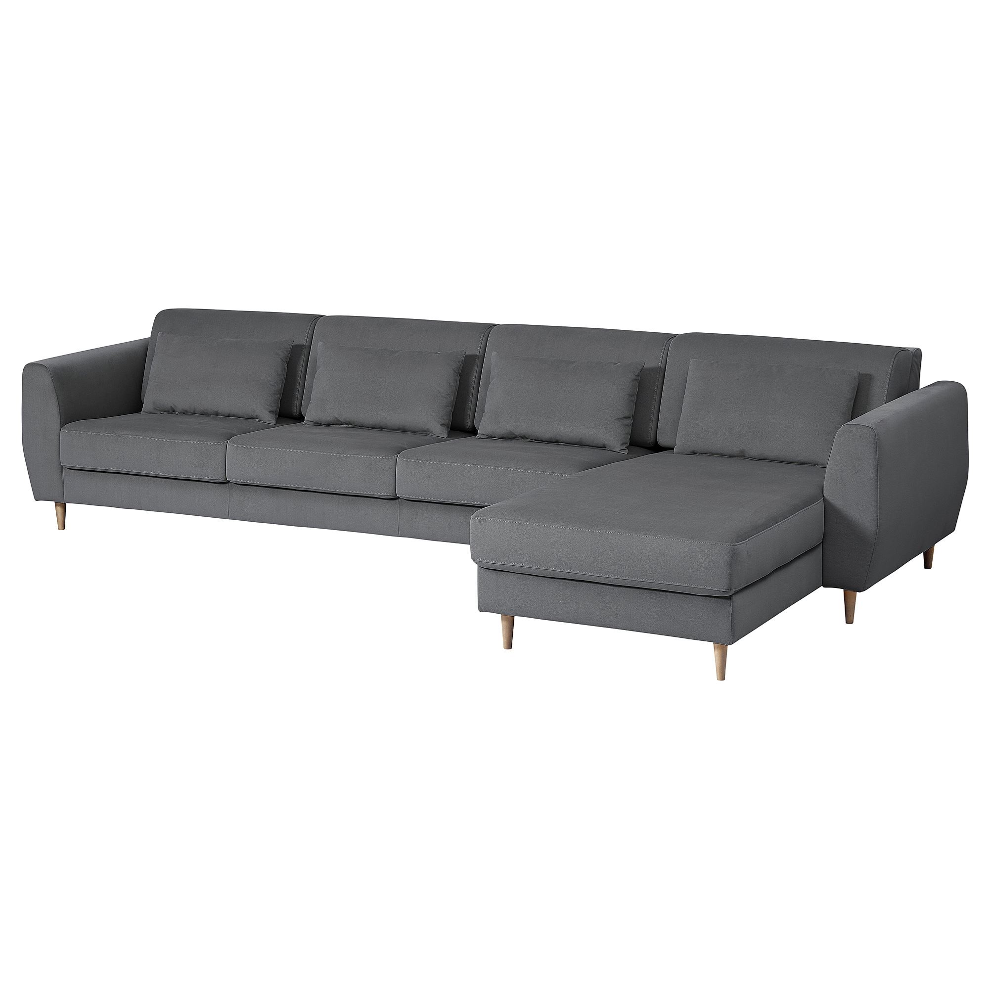 IKEA ソファ SLATORP hakebo koyu gri uzanma koltuklu 4'lü kanepe - 99577601 | IKEA