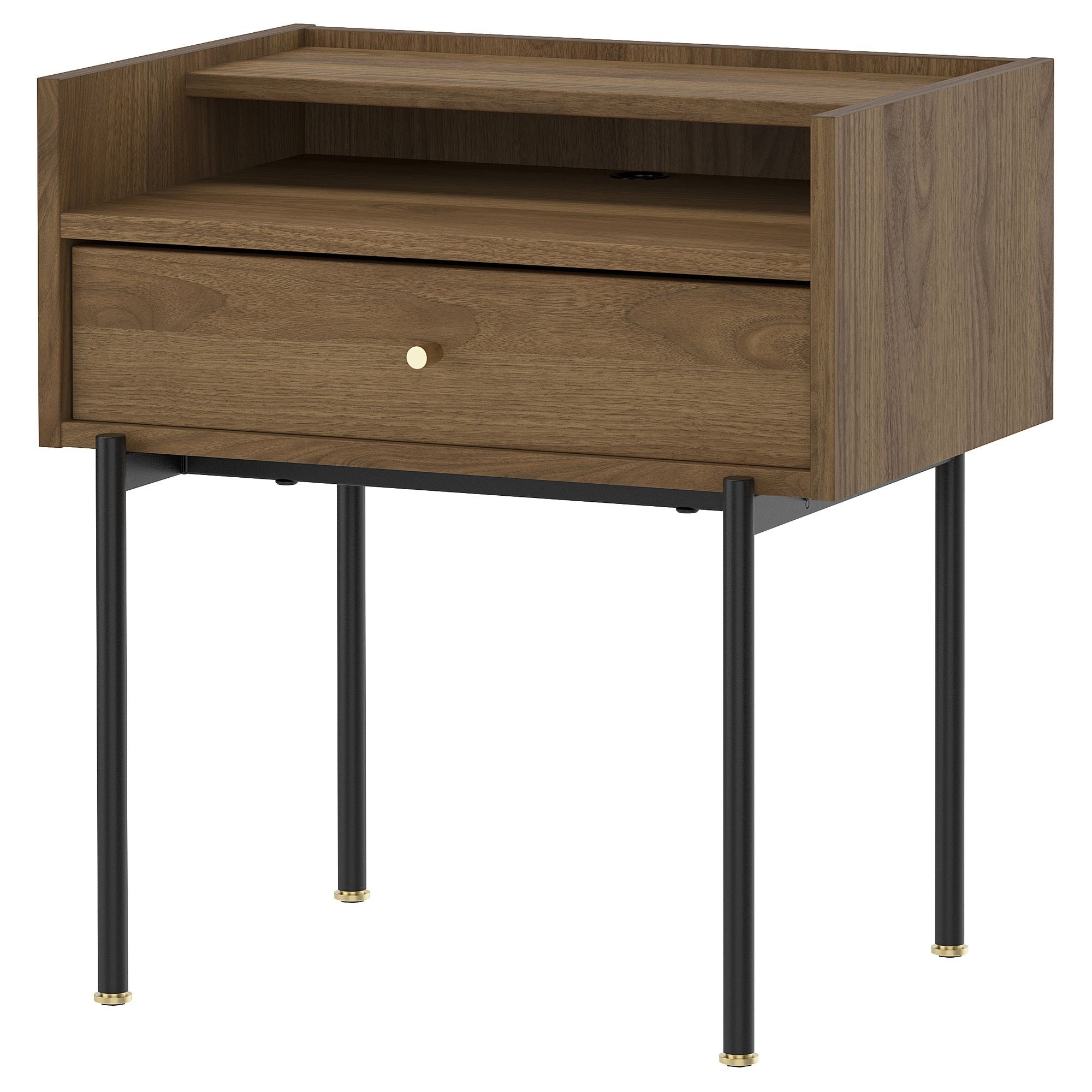 RADMANSÖ brown walnut effect 54x38x58 cm bedside table - 80593597