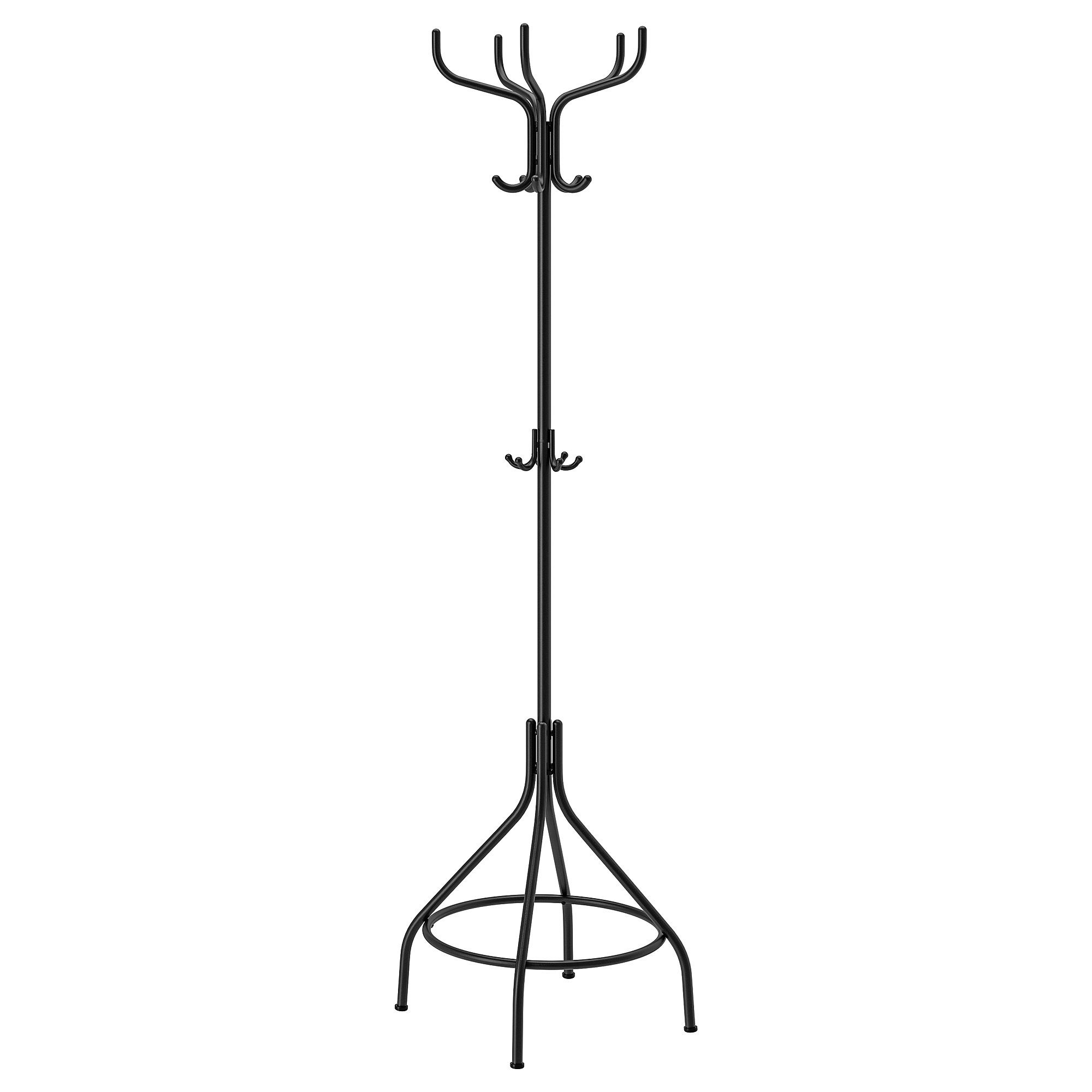 NIPASEN black 181 cm hat and coat stand - 50586150 | IKEA