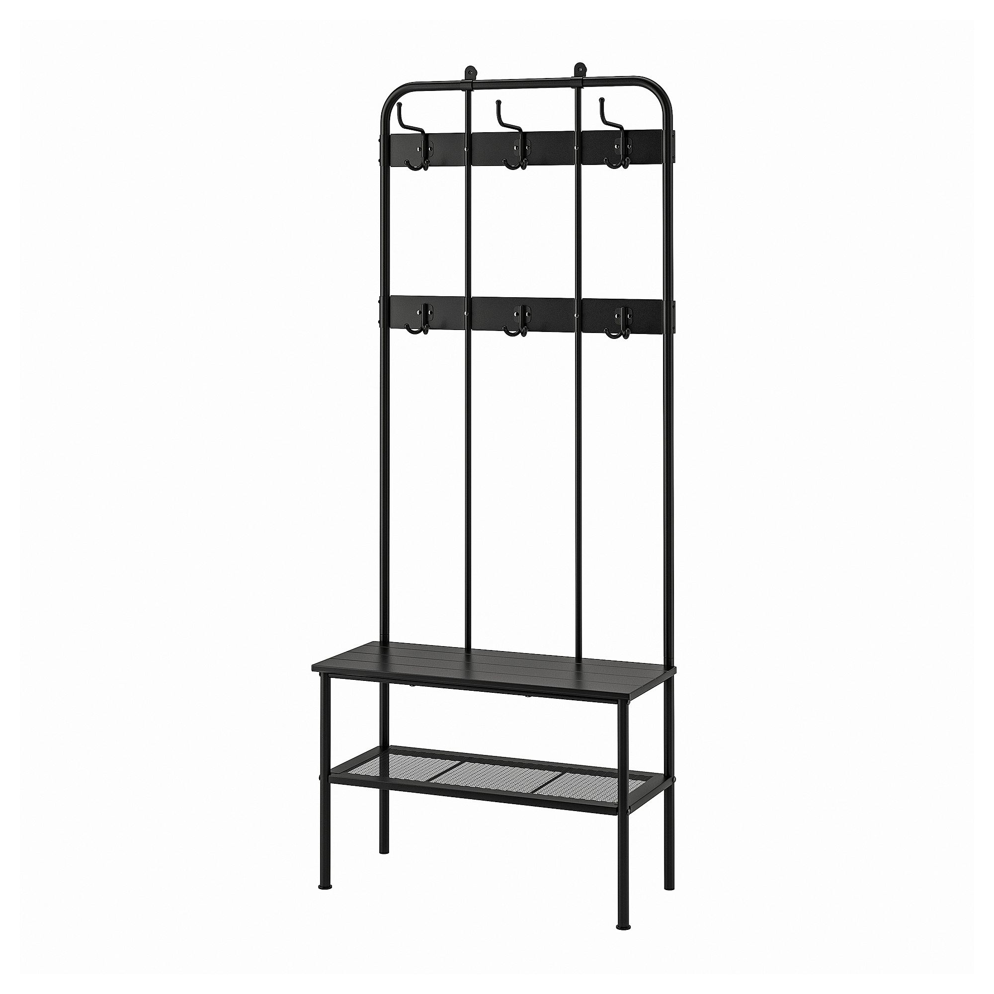 NIPASEN black 190x35x79 cm hallway wardrobe - 50586145 | IKEA