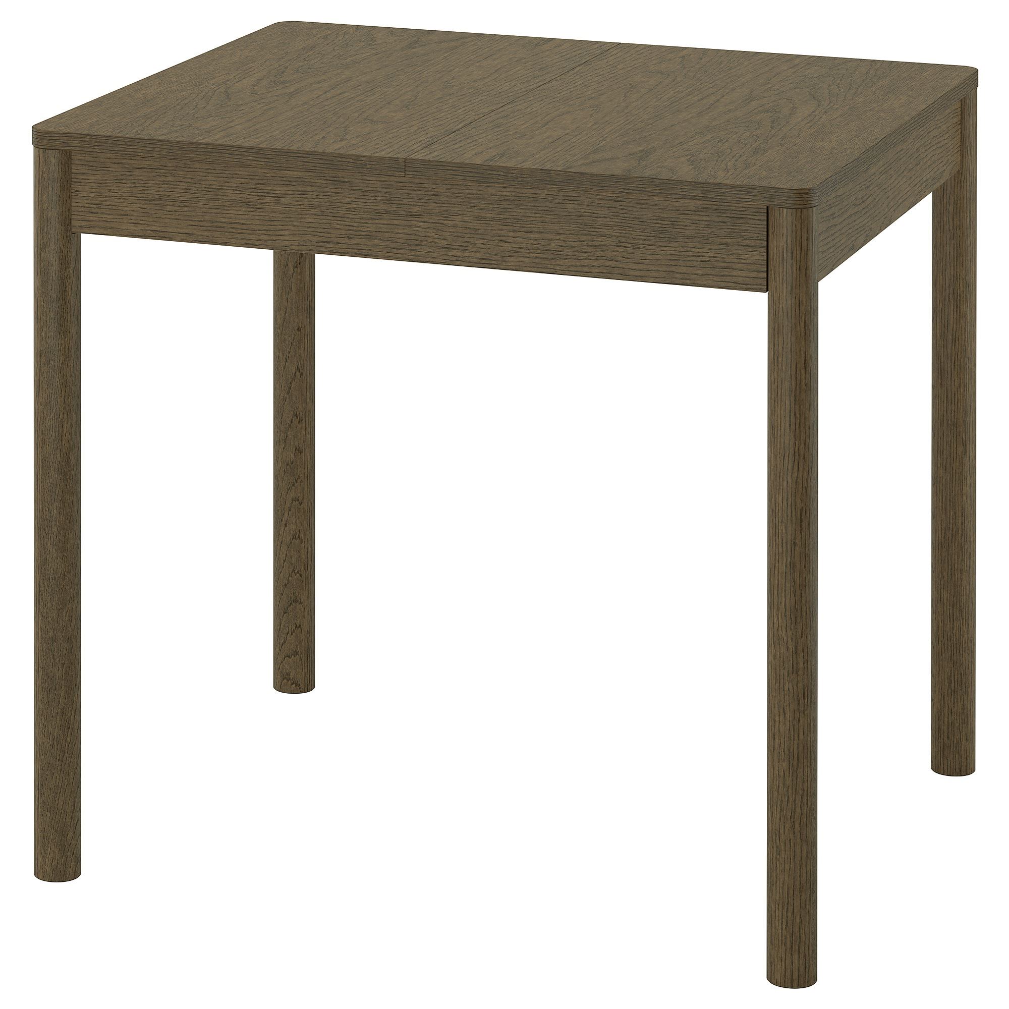 TONSTAD brown-oak veneer seats 2-4 extendable kitchen table - 40600726 ...