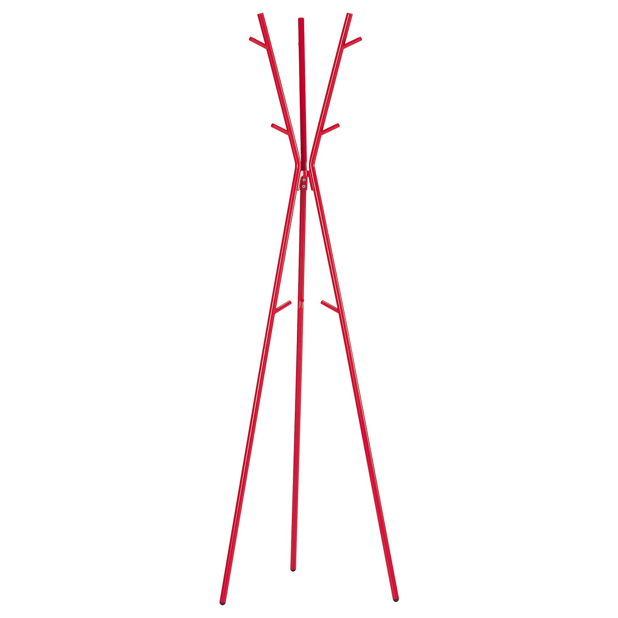 EKRAR high-gloss red 169 cm hat and coat stand - 30600289 | IKEA