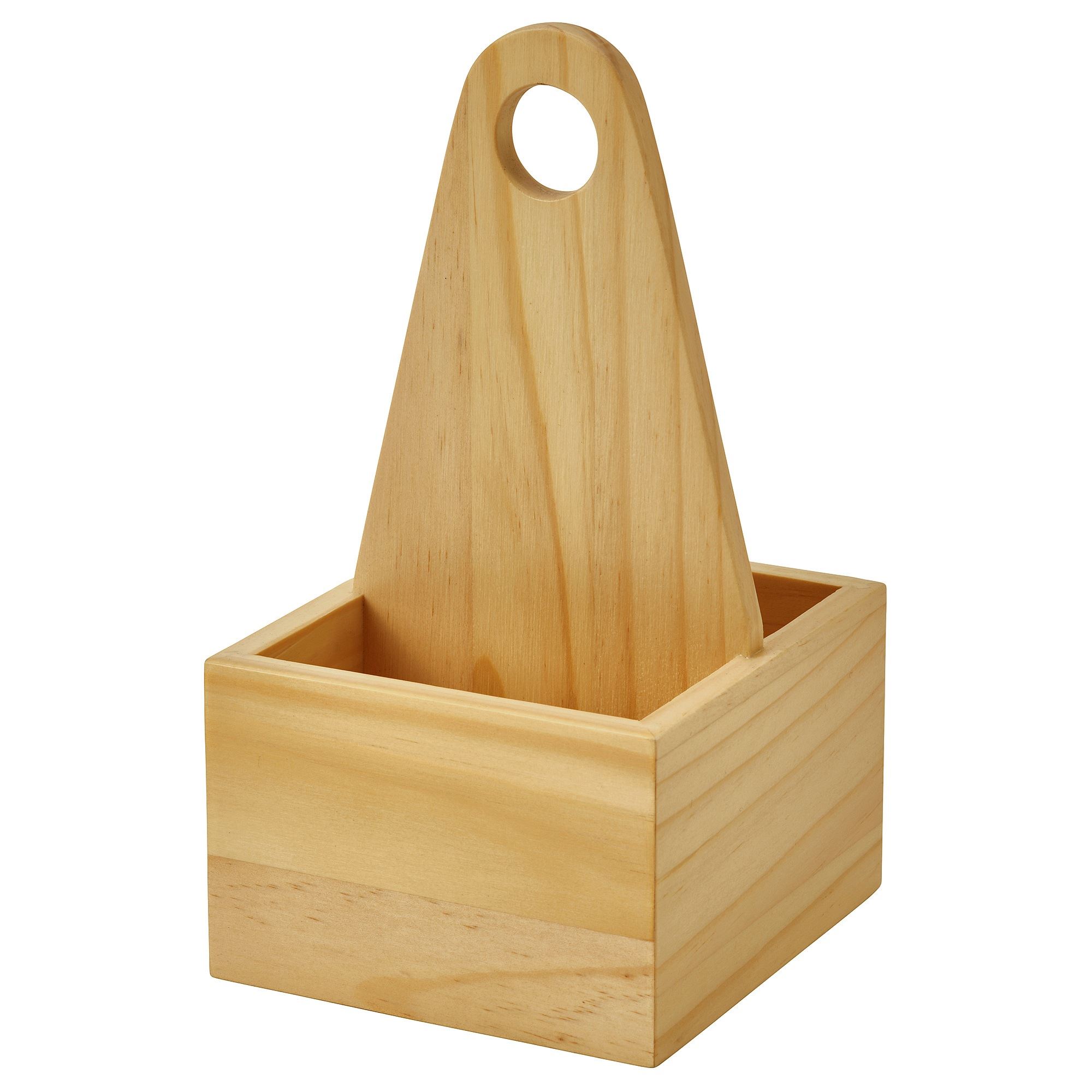 CHOKLADHAJ wood 12x11 cm portable organiser - 10584351 | IKEA