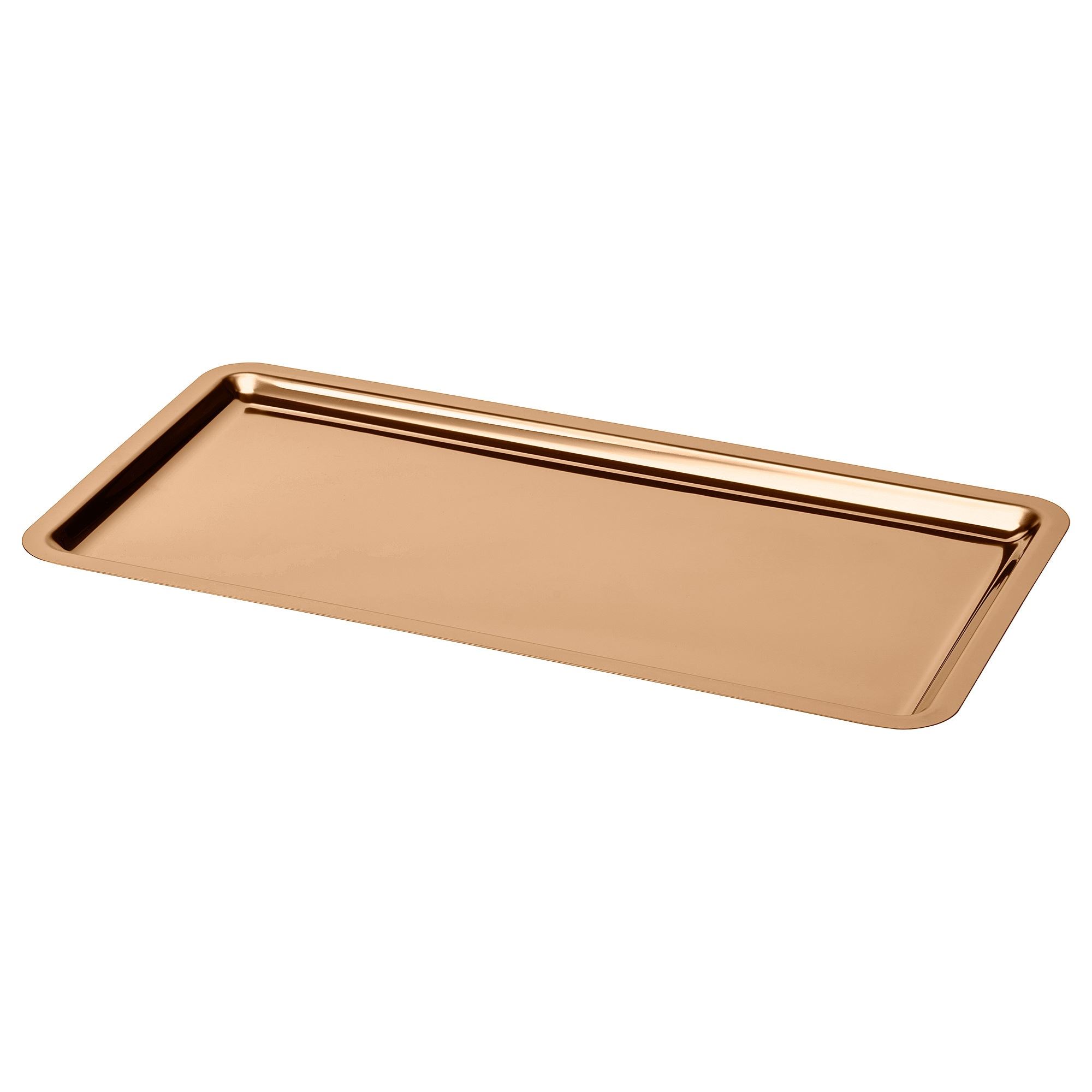 HÖSTAGILLE pembe-altın rengi 42x22 cm mum tabağı - 40598974 | IKEA