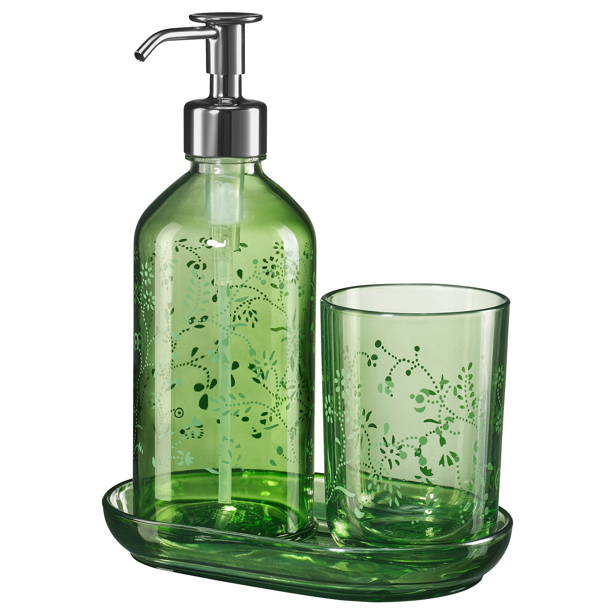 GROSSJÖN green bathroom set - 40591859 | IKEA