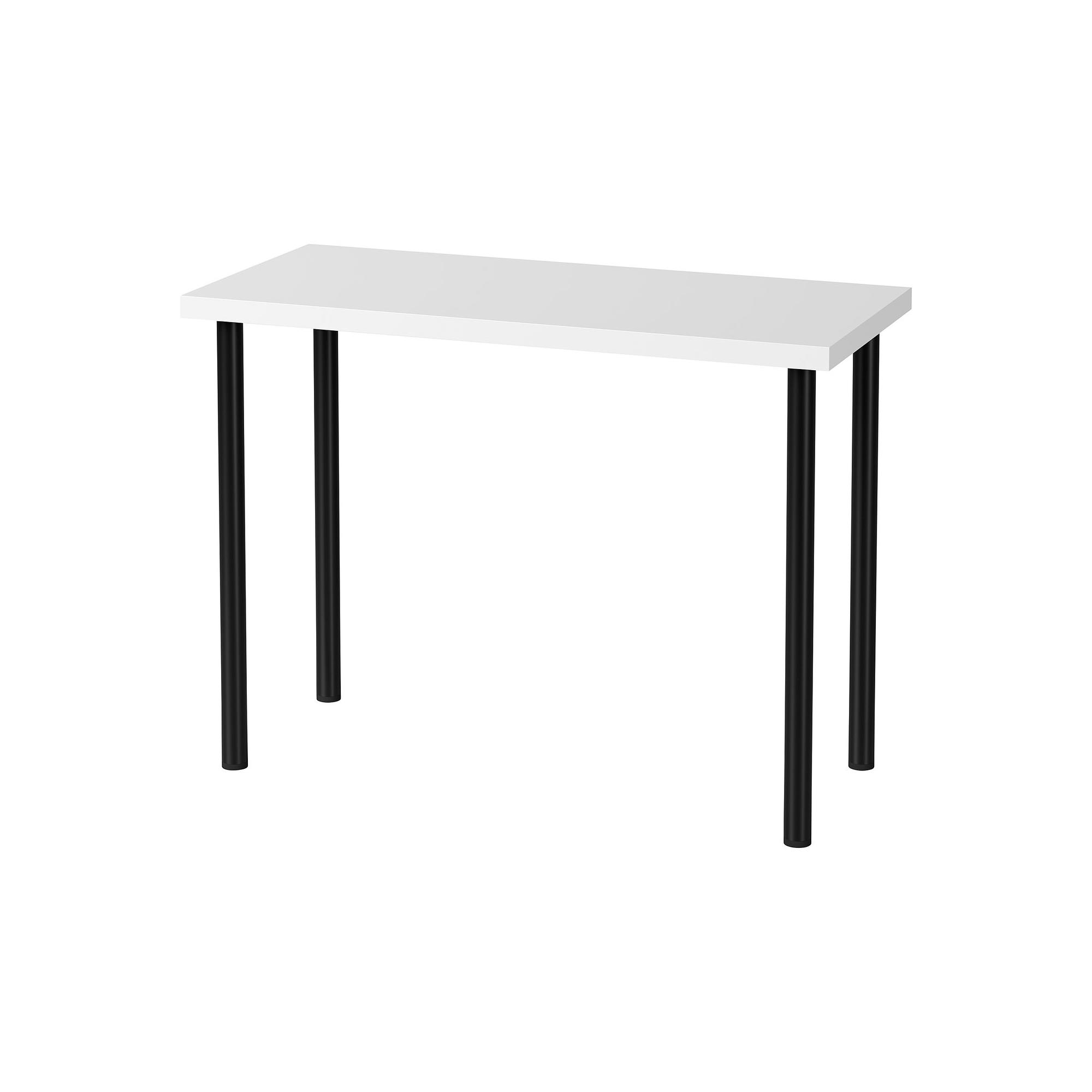 LINNMON ADILS White black 100x45 Cm Desk 79590156 IKEA linnmon-adils-white-black-100x45-cm-desk-79590156-ikea