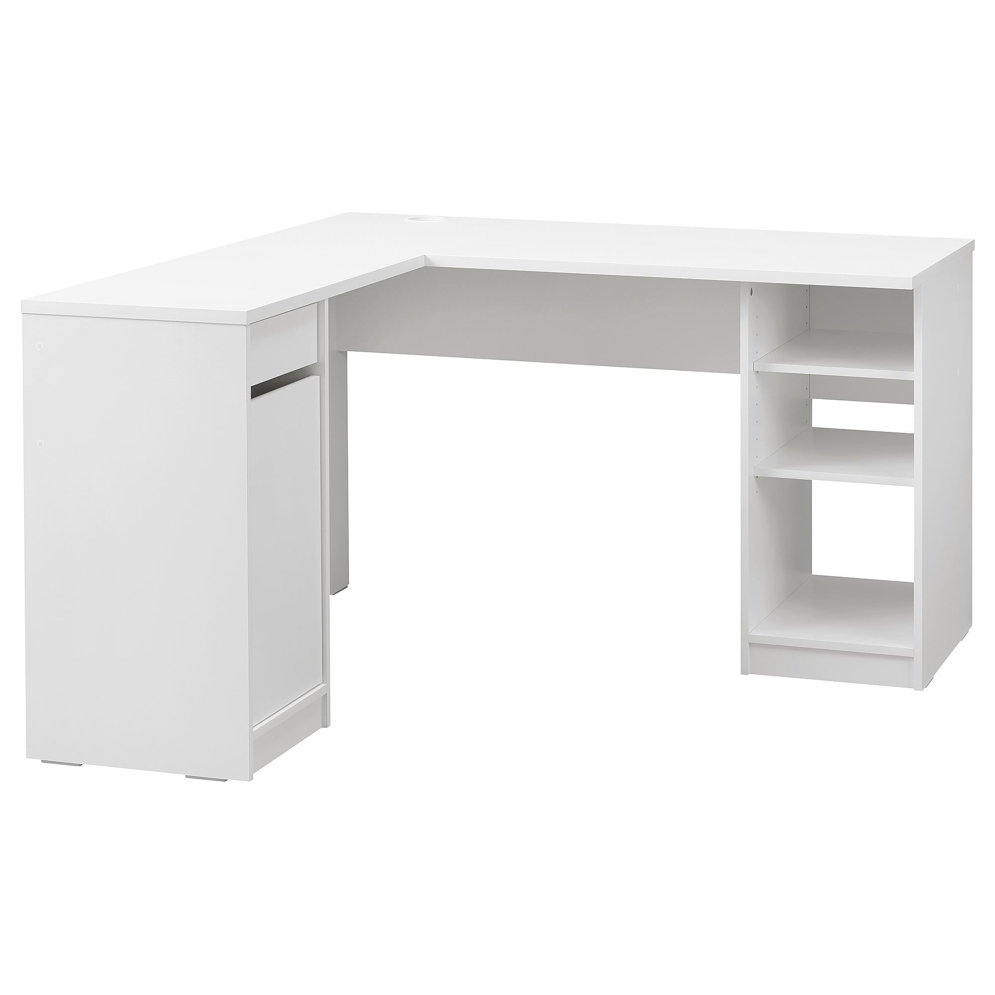 KJELLARNE white 138x130 cm desk - 40613677 | IKEA