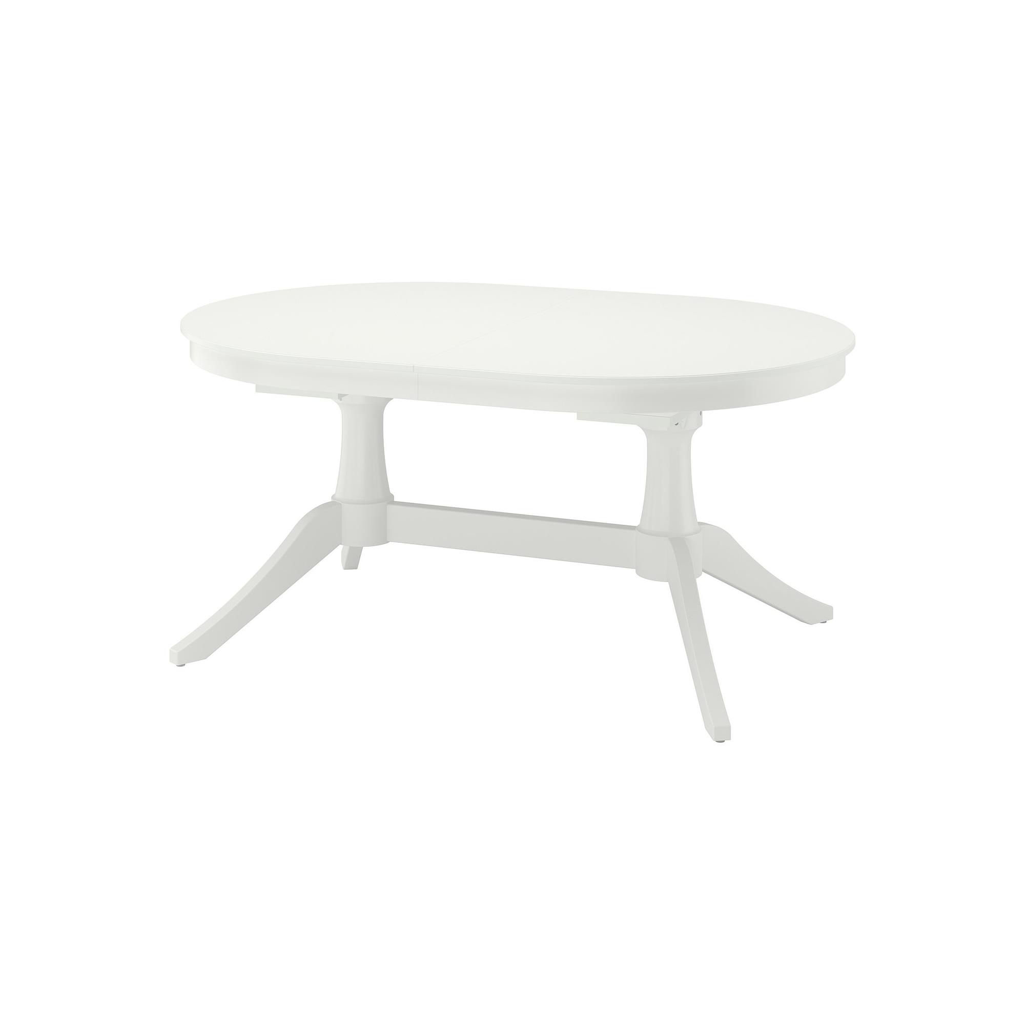 ROSENTORP white seats 6-8 oval dining table - 20568256 | IKEA
