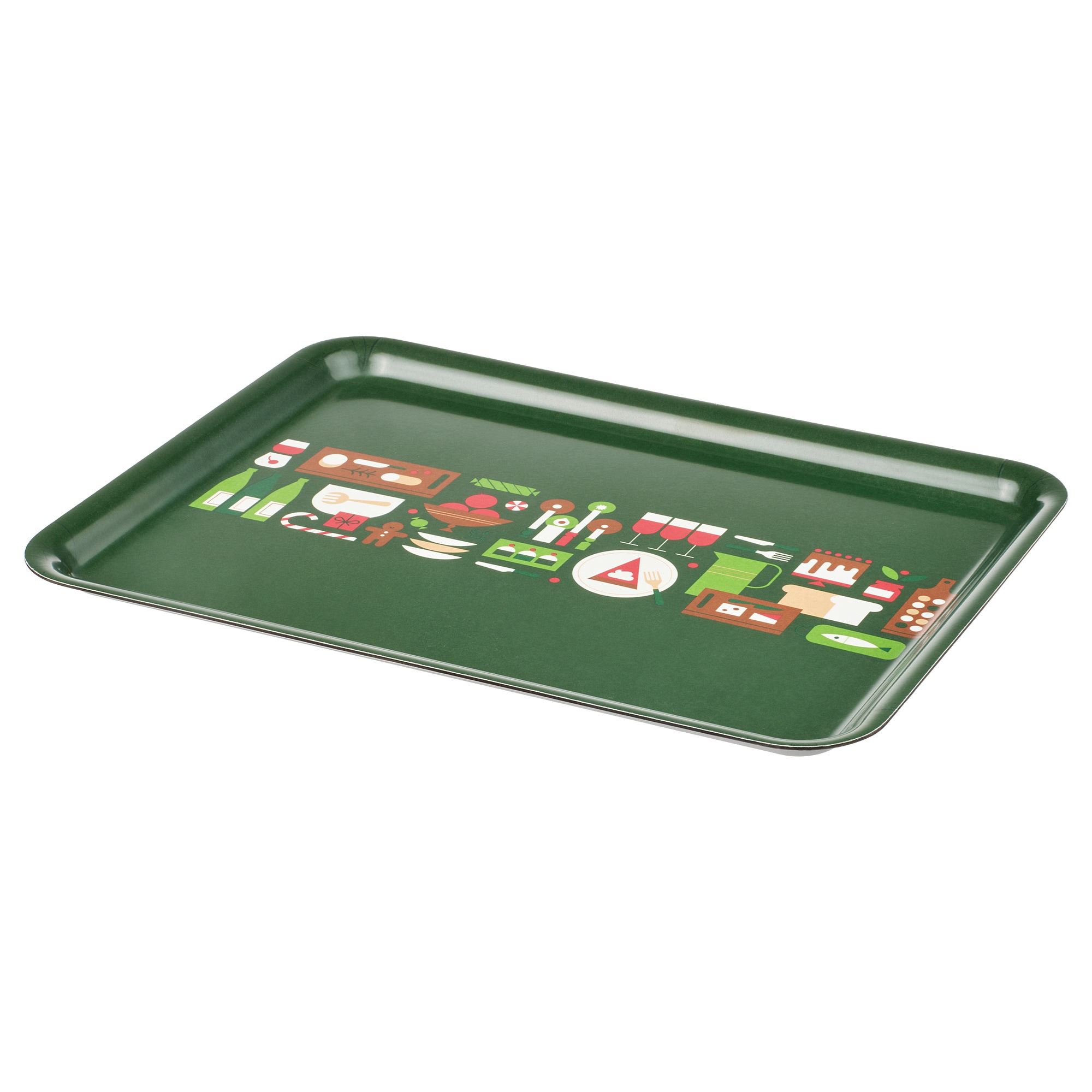 VINTERFINT yeşil 37x28 cm tepsi - 10604537 | IKEA