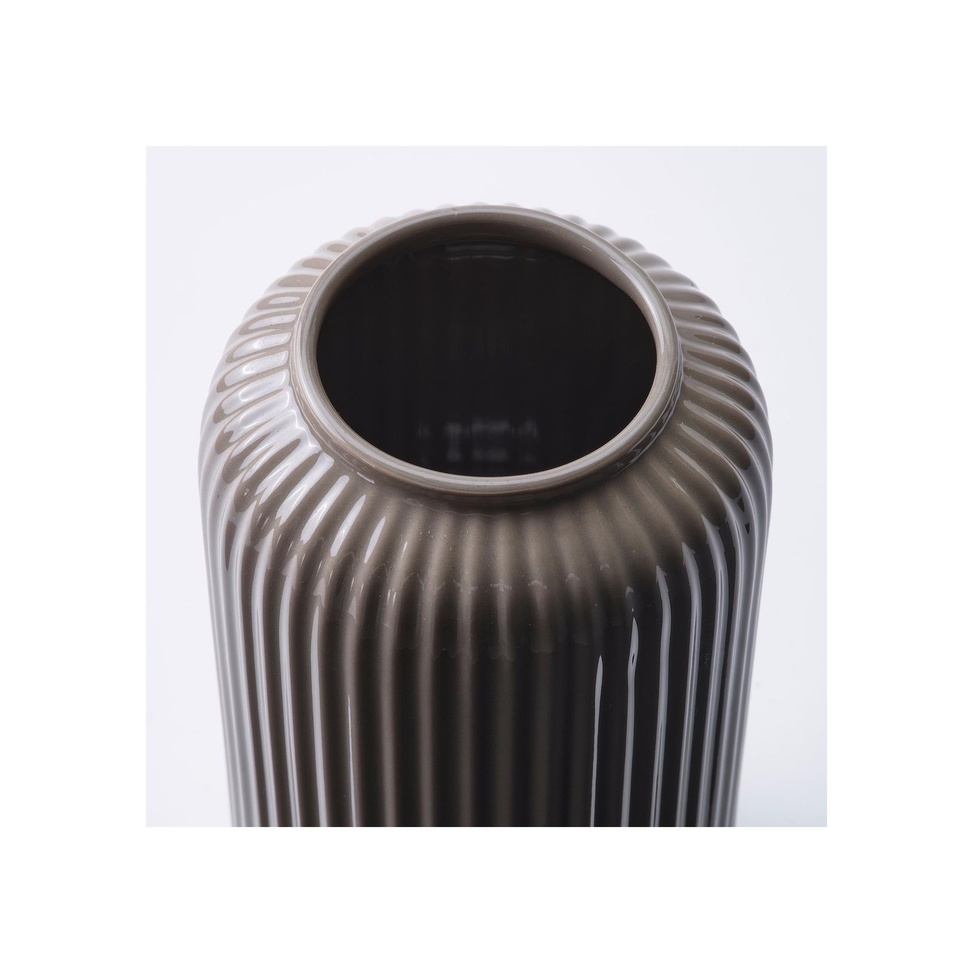 Stilren STILREN dark grey/beige 22 cm stoneware plant vase - 40623266 | IKEA