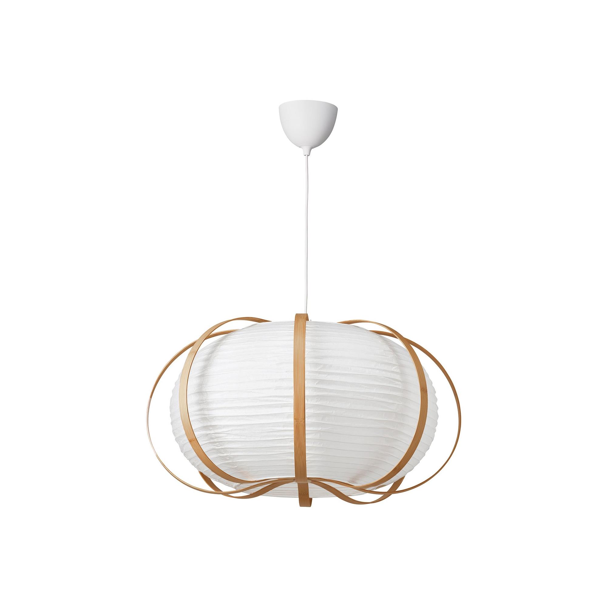 YAMAGIWA　TK-LINE PENDANT　F-178R F-178R TAGGTOFS/HAVSDJUP white/bamboo 67 cm pendant lamp - 29603972 | IKEA