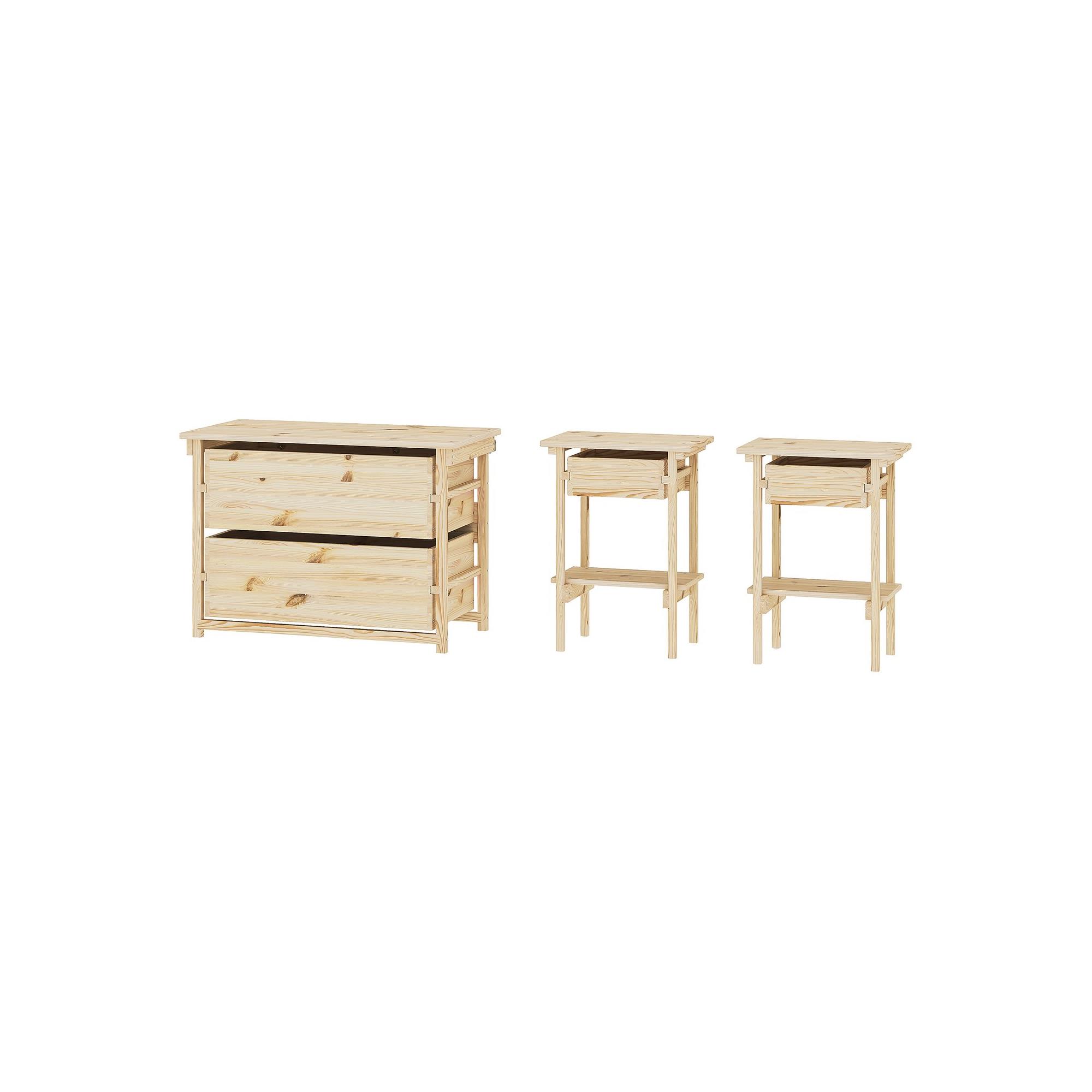 KRONÖREN pine bedroom furniture set - 89618032 | IKEA