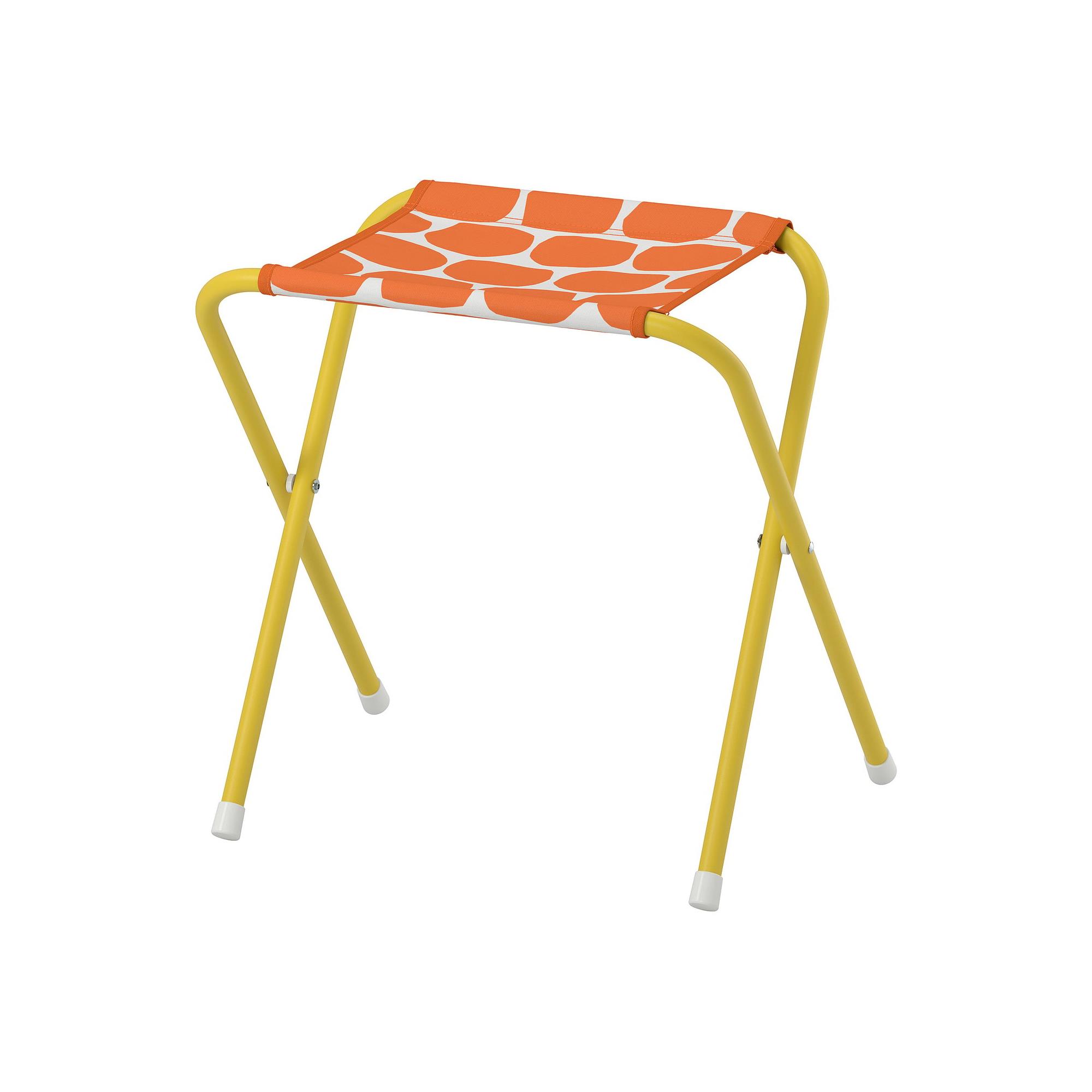 STRANDÖN bright orange-bright yellow folding stool - 40600458 | IKEA