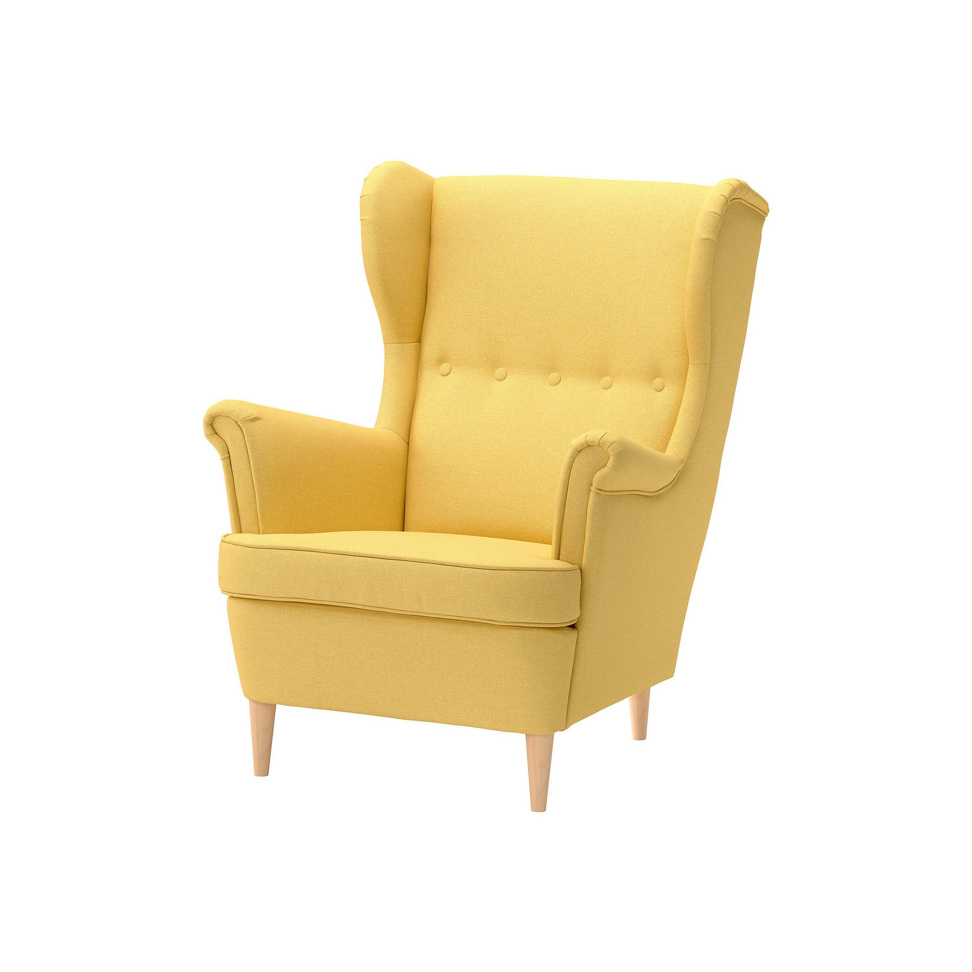 STRANDMON Tibbleby yellow armchair - 00613165 | IKEA
