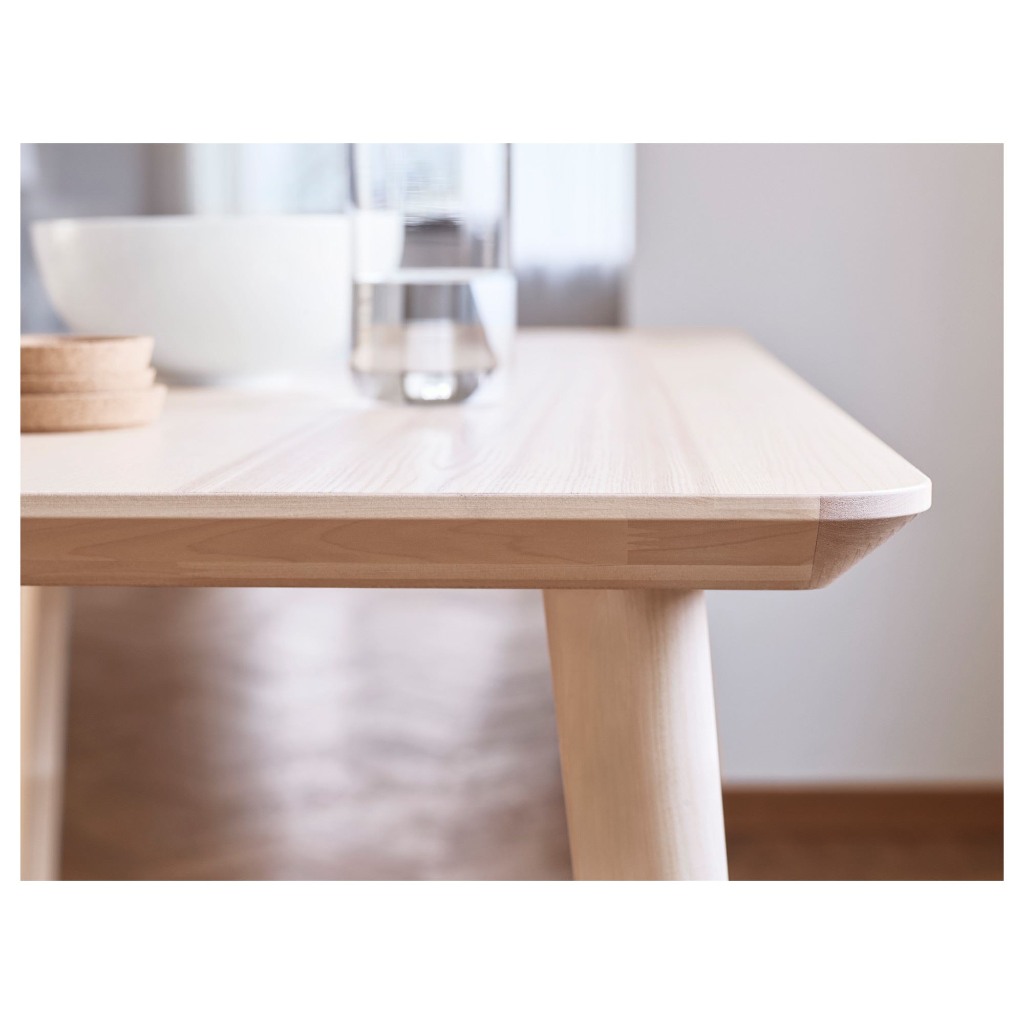 LISABO ash veneer 200x78 cm dining table - 10563773 | IKEA