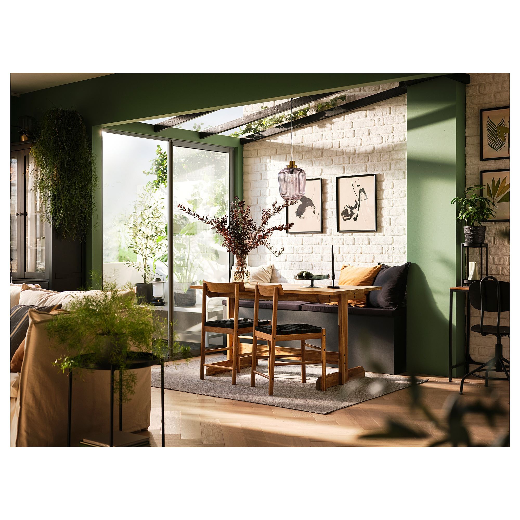 NACKANAS acacia seats 4-6 dining table - 40511056 | IKEA