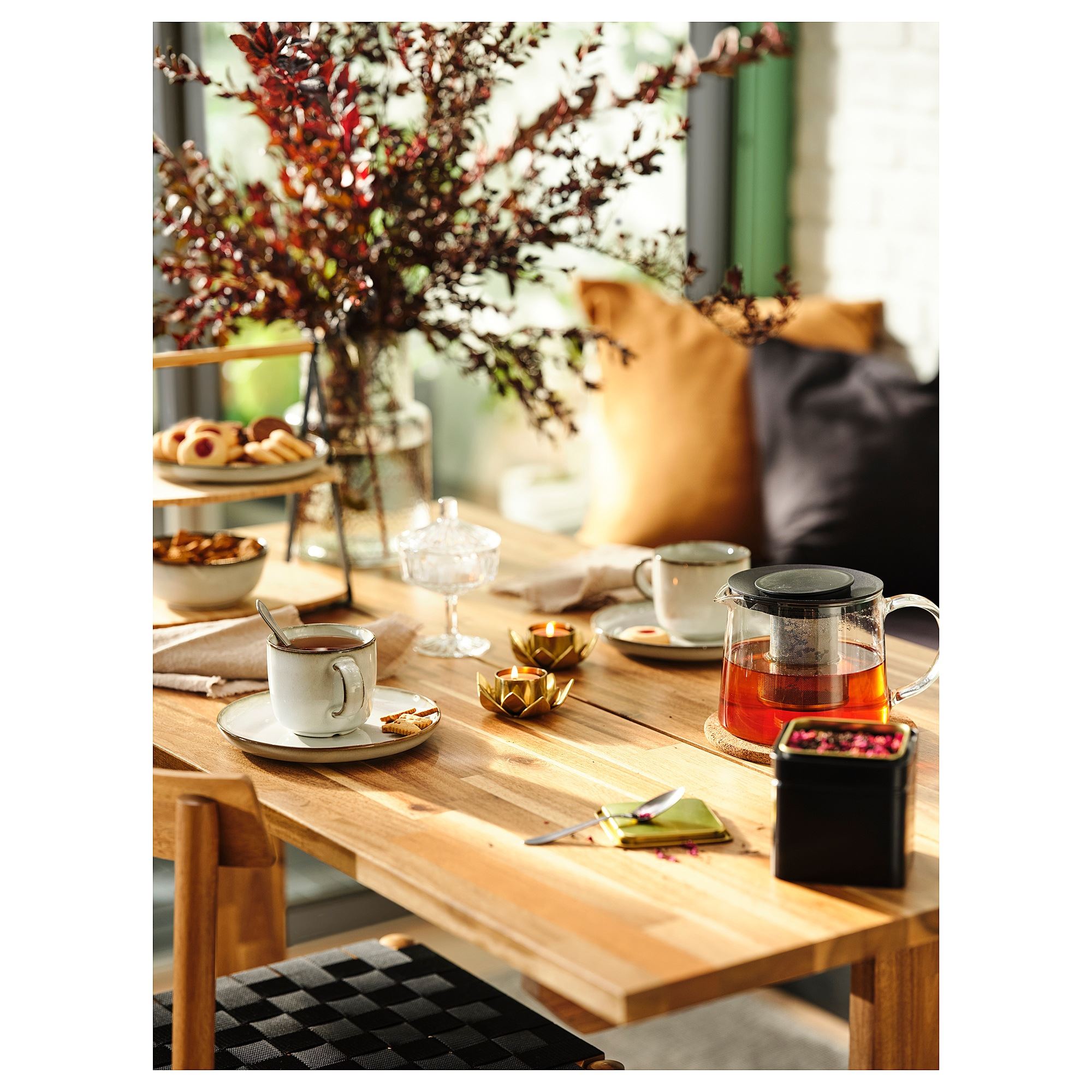 NACKANAS acacia seats 4-6 dining table - 40511056 | IKEA