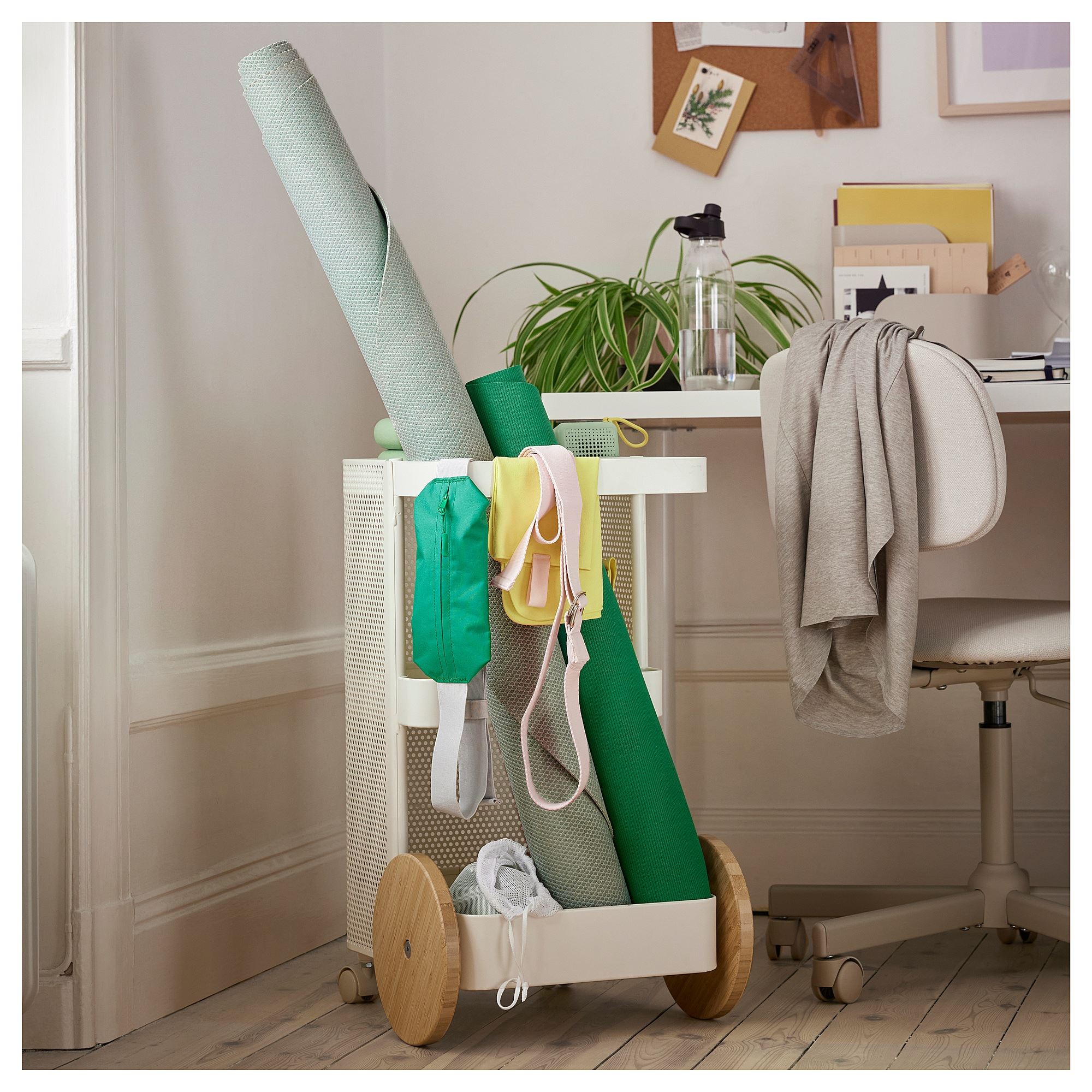 DAJLIEN white 42x39x65 cm serving tables with wheels - 30557262 | IKEA