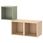 white stained oak effect/light green