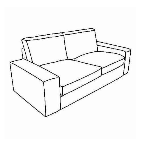 IKEA - KIVIK, 2-seat compact sofa frame