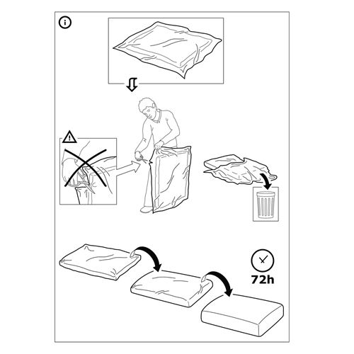 IKEA - GRÖNLID, frame for 3-seat sofa