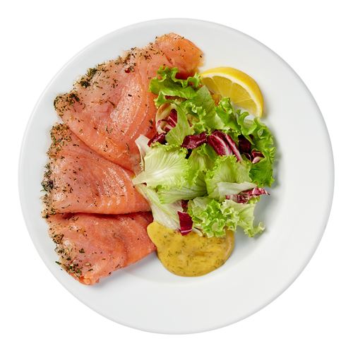 IKEA - SMOKED SALMON PLATE, cold dish & salad