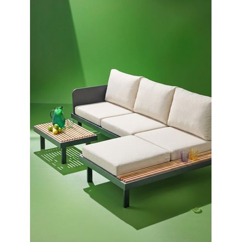 IKEA - REVSKAR, garden corner seating group, anthracite