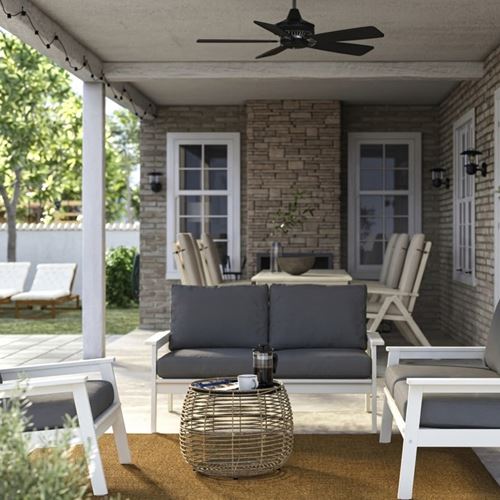 IKEA - BONDHOLMEN, garden bank, white-beige