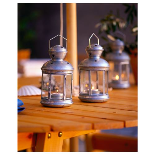 IKEA - ROTERA, fener, gri, 21 cm