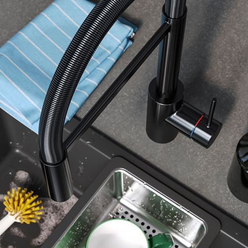 IKEA - SALLSJÖN, eviye bataryası, siyah