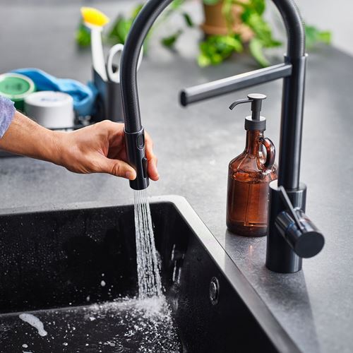 IKEA - SALLSJÖN, eviye bataryası, siyah