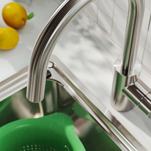 IKEA - SALLSJÖN, eviye bataryası, metal rengi