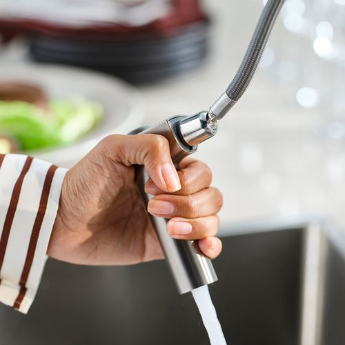 IKEA - MAJSJÖN, eviye bataryası, metal rengi, 33,4 cm