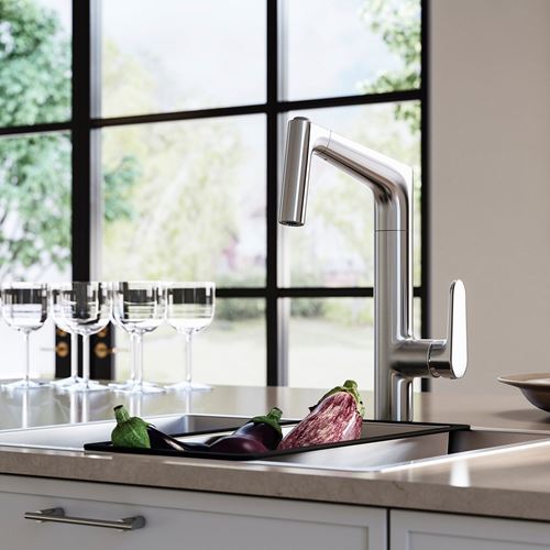 IKEA - MAJSJÖN, eviye bataryası, metal rengi, 33,4 cm