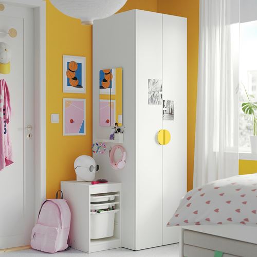 IKEA - LASTARE, LASTARE gardırop, beyaz, 60x62x200 cm