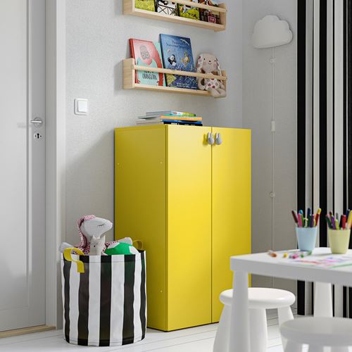 IKEA - LASTARE, LASTARE wardrobe, yellow, 60x42x100 cm