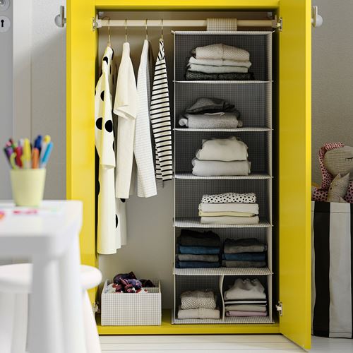 IKEA - LASTARE, LASTARE wardrobe, yellow, 60x42x100 cm