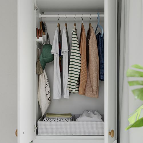 IKEA - LASTARE, LASTARE wardrobe, white, 60x42x200 cm