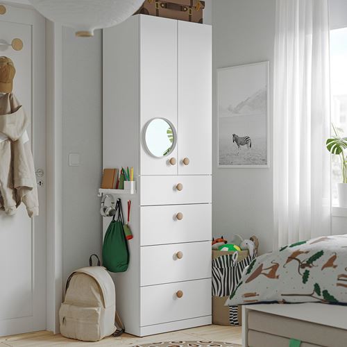 IKEA - LASTARE, LASTARE wardrobe, white, 60x42x200 cm