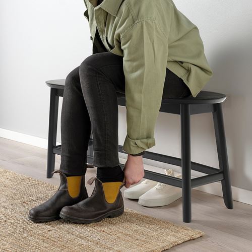 IKEA - RAVSTEN, bench, black, 93 cm