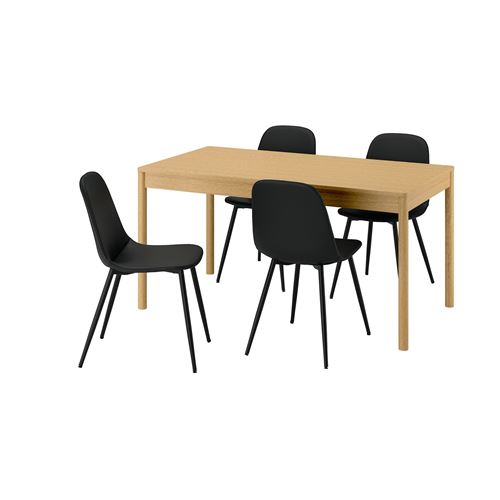 oak veneer-Bomstad black