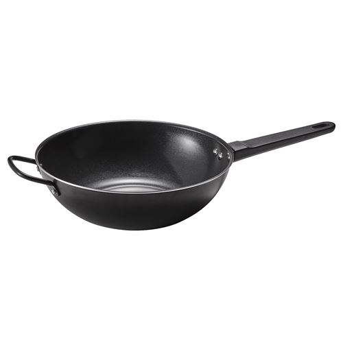 IKEA - BLAGYLTA, wok, non-stick coating-black, 28 cm