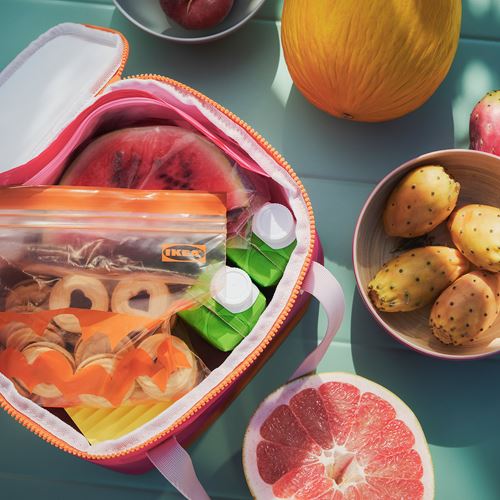 IKEA - TOFSAND, cool bag, pink/orange, 26x19x19 cm