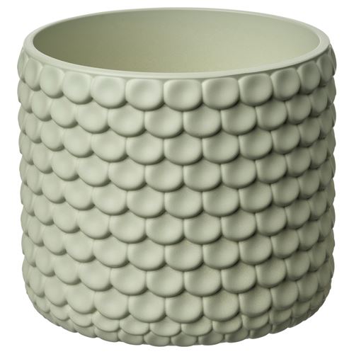 IKEA - GLACIARBJÖRN, concrete plant pot, light green, 9 cm