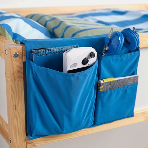 IKEA - STICKAT, storage pocket, blue, 39x30 cm