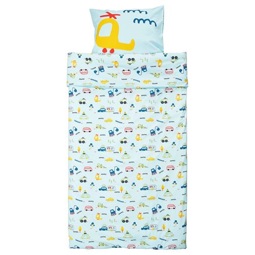 IKEA - BARNDRÖM, çocuk nevresim takımı, mavi, 150x200/50x60 cm