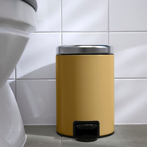 IKEA - EKOLN, çöp kutusu, koyu sarı, 3 lt