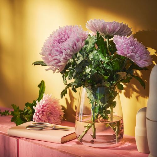 IKEA - BERAKNA, vazo, açık pembe, 18 cm
